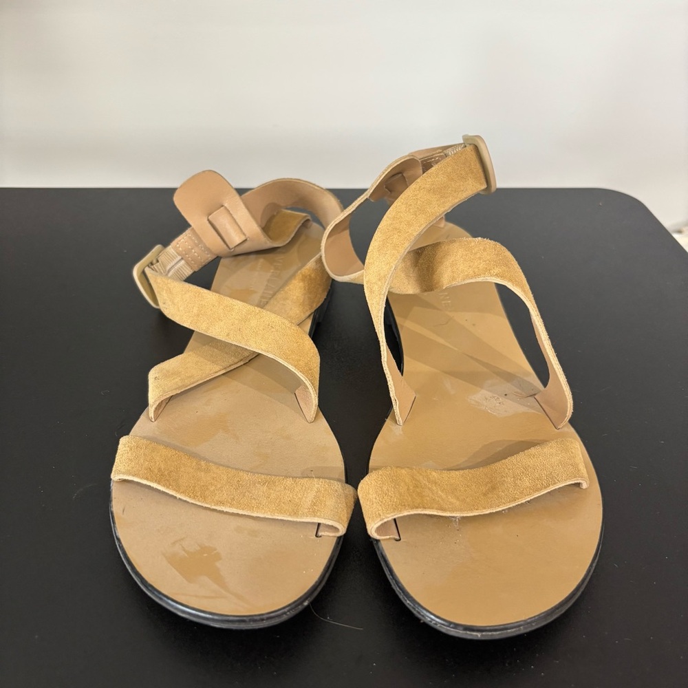 Everlane Modern Wrap Strappy Sandals, Tan, Size 8